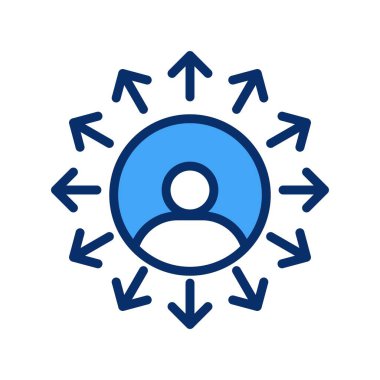 vektör profil simgesi, basit vektör illüstrasyonu