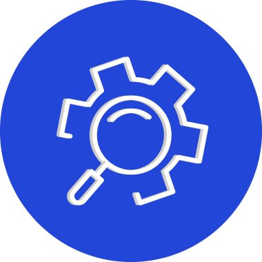 Arama simgesi, basit vektör illüstrasyonu