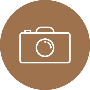 Kamera simgesinin vektör illüstrasyonu