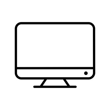 Lcd vektörü simgesi, illüstrasyon