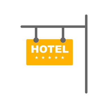 Bir kapı simgesinin vektör illüstrasyonu