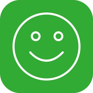  gülen yüz simgesi, basit vektör illüstrasyonu