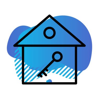 Ev ikonu. vektör illüstrasyonu