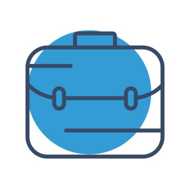  evrak çantası simgesi, basit vektör illüstrasyonu