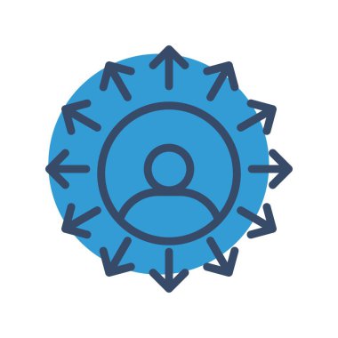 vektör profil simgesi, basit vektör illüstrasyonu