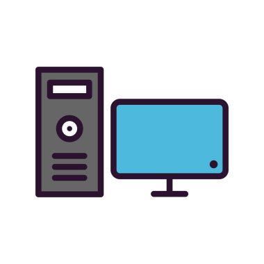 bilgisayar simgesi vektör illüstrasyonu