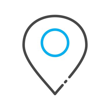 Konum simgesi, basit vektör illüstrasyonu