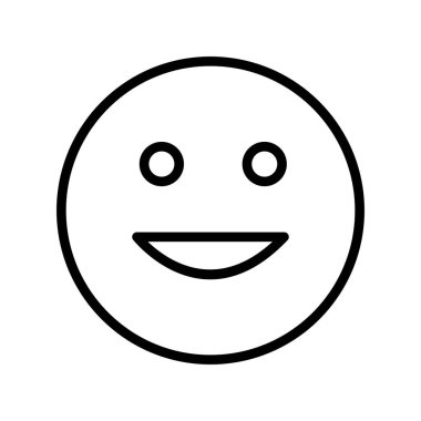 gülen yüz simgesi, vektör illüstrasyonu