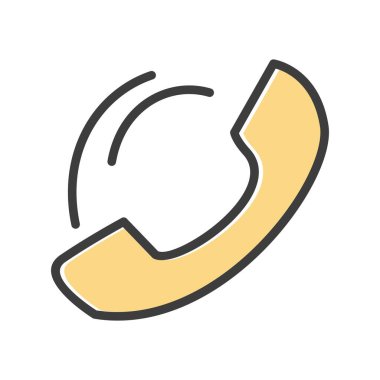  telefon simgesi, basit vektör illüstrasyonu