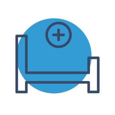 Tıbbi ikonun vektör yanılsaması, tıp konsepti 