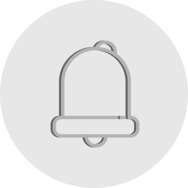 Çan simgesi, basit vektör illüstrasyonu