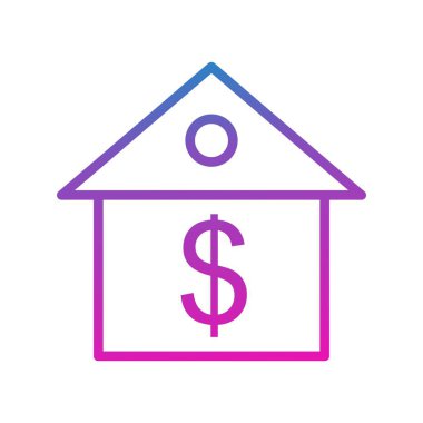 Ev ikonu. vektör illüstrasyonu