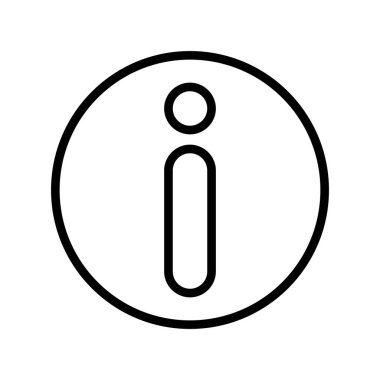  bilgi simgesi, basit vektör illüstrasyonu