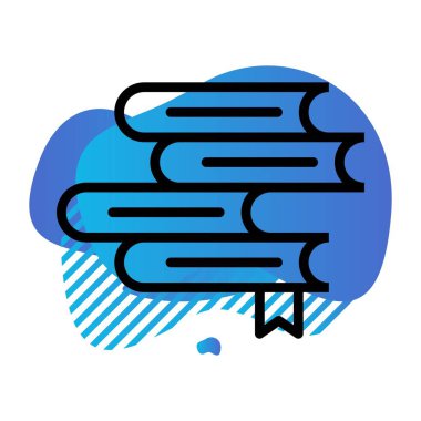 Eğitim ikonunun vektör illüstrasyonu, okul kavramı 