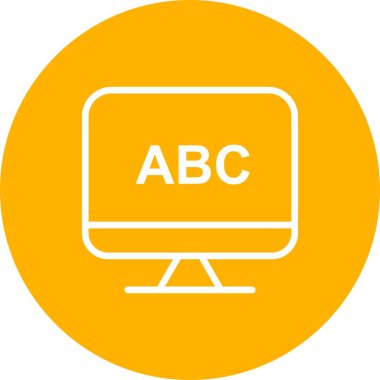 Lcd vektörü simgesi, illüstrasyon