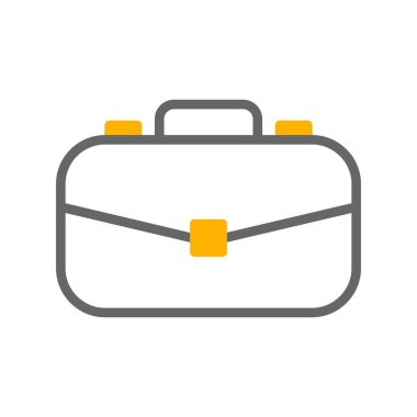  evrak çantası simgesi, basit vektör illüstrasyonu