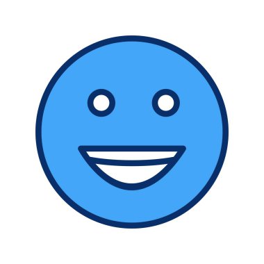  gülen yüz simgesi, basit vektör illüstrasyonu