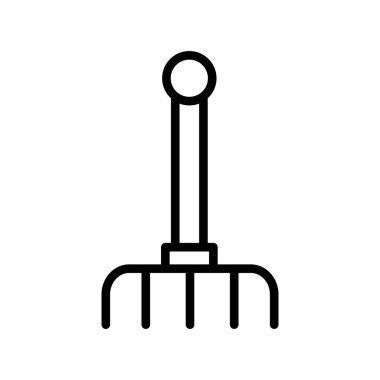 Bahçe işlerinin vektör illüstrasyonu, bahçe aletleri kavramı