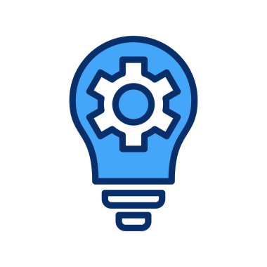 Ampul simgesi, basit vektör illüstrasyonu