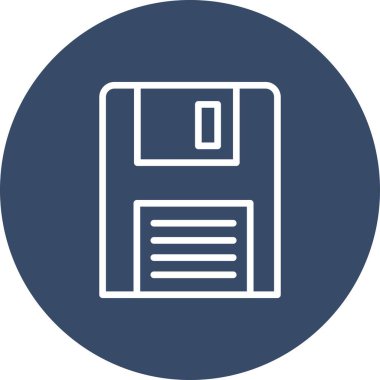 vektör disket i simgesi, illüstrasyon