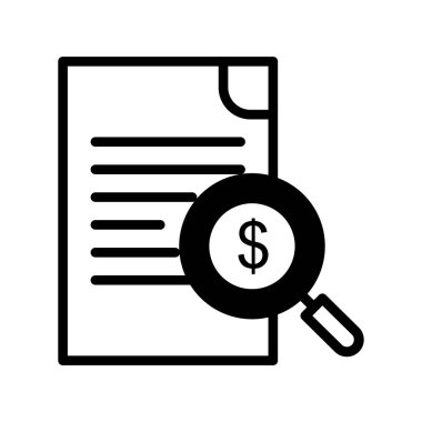 vektör Belgesi simgesi, basit vektör illüstrasyonu