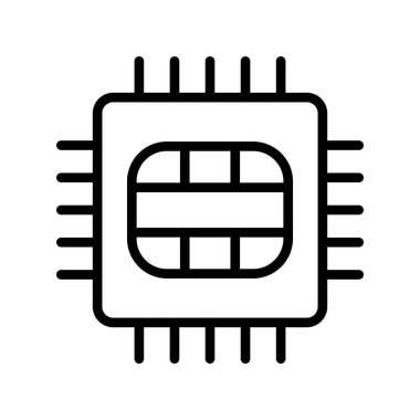 Bilgisayar donanımının vektör illüstrasyonu, dijital kavram