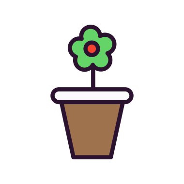 Bahçe işlerinin vektör illüstrasyonu, bahçe aletleri kavramı