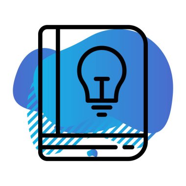 Eğitim ikonunun vektör illüstrasyonu, okul kavramı 