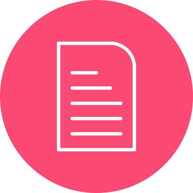 vektör Belgesi simgesi, basit vektör illüstrasyonu