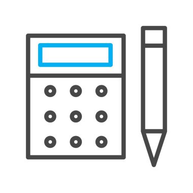 vektör Hesaplayıcı simgesi, basit vektör illüstrasyonu