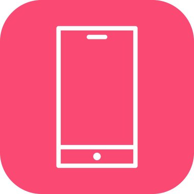 cep telefonu simgesi, basit vektör illüstrasyonu