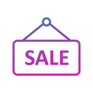 satış işareti simgesi, vektör çizimi