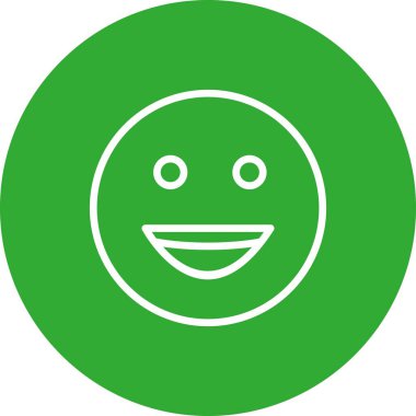  gülen yüz simgesi, basit vektör illüstrasyonu