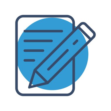 vektör Belgesi simgesi, basit vektör illüstrasyonu