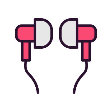 vektör kulaklık simgesi, illüstrasyon