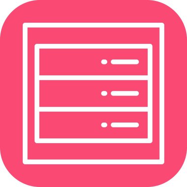 Ofis simgesinin modern tasarımının vektör çizimi