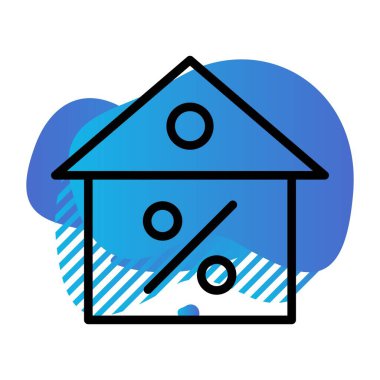 Ev simgesinin vektör illüstrasyonu