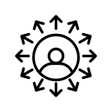 vektör profil simgesi, basit vektör illüstrasyonu