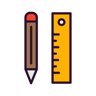 Eğitim ikonunun vektör illüstrasyonu, okul kavramı 