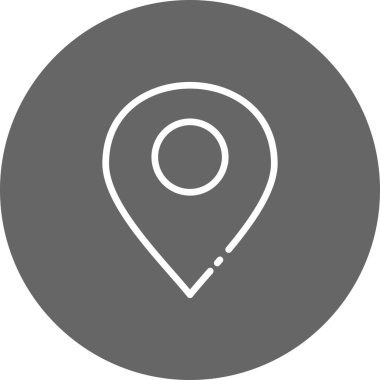 Konum simgesi, basit vektör illüstrasyonu