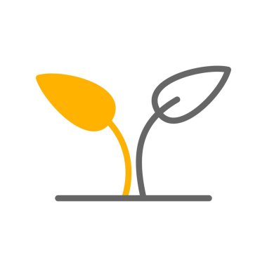 vektör bitki simgesi, illüstrasyon