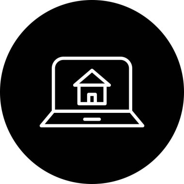 Modern b 'nin vektör illüstrasyonu ev simgesinden yoksun