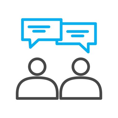 Vektör Sohbet simgesi, basit vektör illüstrasyonu