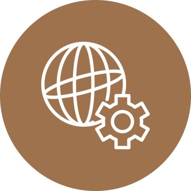 vektör dünyası simgesi, illüstrasyon