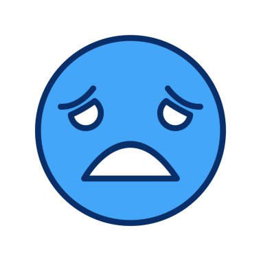  hasta yüz simgesi, basit vektör illüstrasyonu