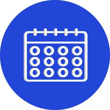  Vektör Takvim Simgesi, illüstrasyon