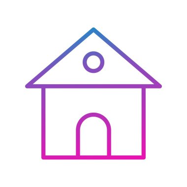 Modern ev simgesinin vektör illüstrasyonu