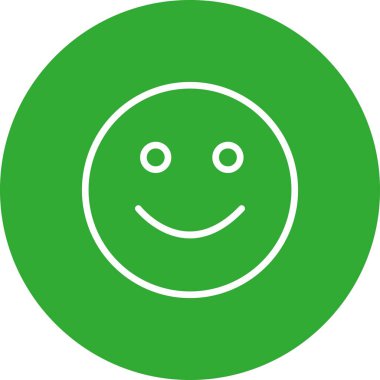  gülen yüz simgesi, basit vektör illüstrasyonu