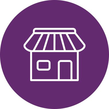 dükkan simgesi vektör illüstrasyonu