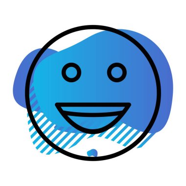  gülen yüz simgesi, basit vektör illüstrasyonu